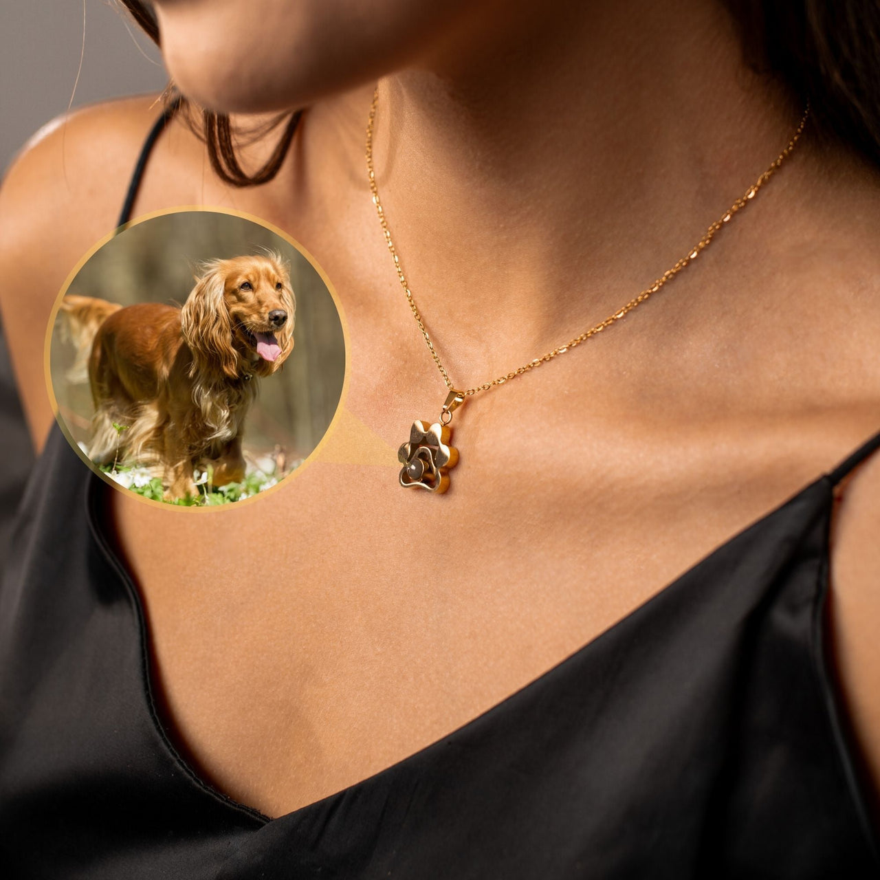 Dog Photo Necklace - Personalised Necklace - Customised Necklace Necklace Brother & Sisters