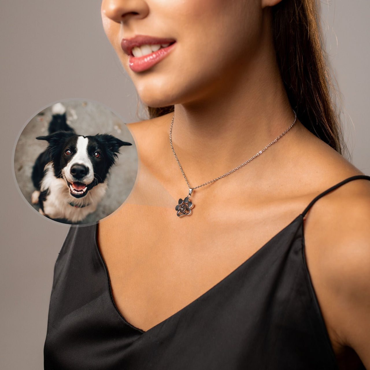 Dog Photo Necklace - Personalised Necklace - Customised Necklace Necklace Brother & Sisters