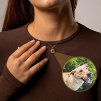 Thumbnail for Duo Photo Personalised Necklace  - Photo Necklace - Photo Projection Necklace Necklace Brother & Sisters