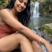Thumbnail for String bracelet — worn in the water, waterproof, rose gold | SKU: lecorail-rg