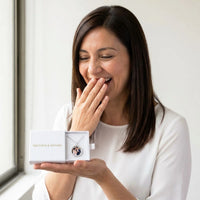 Thumbnail for The silver round photo necklace with a wedding photo in the Brother & Sisters gift box | SKU: TPH-RNDN-SILVER