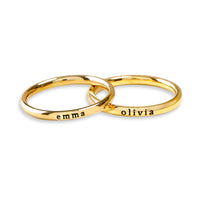 Thumbnail for Stainless Steel Ring - Woman Ring - Custom Name Ring – Engraved Ring - Custom Ring Ring Brother & Sisters