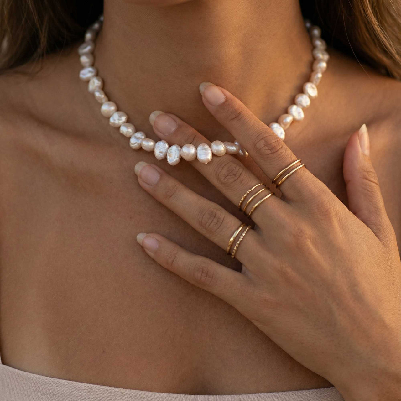 Sunseeker Pearl Choker