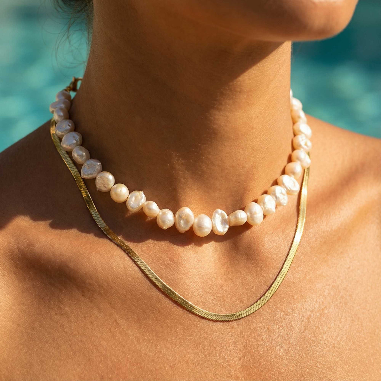 Sunseeker Pearl Choker