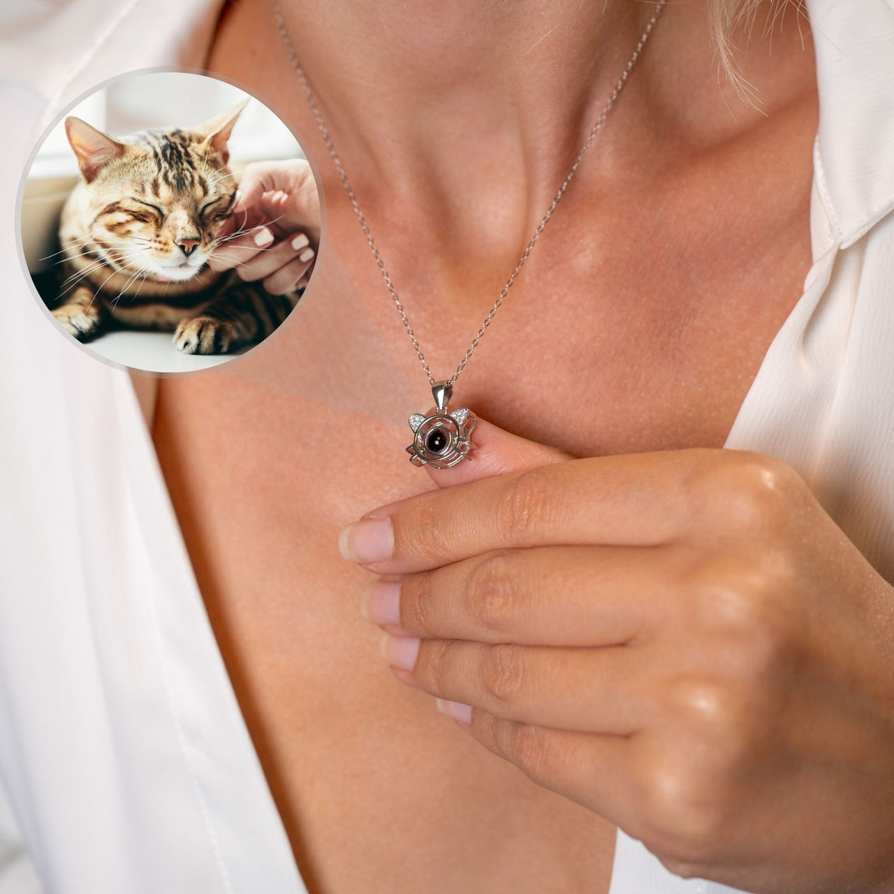 Meow Photo Necklace