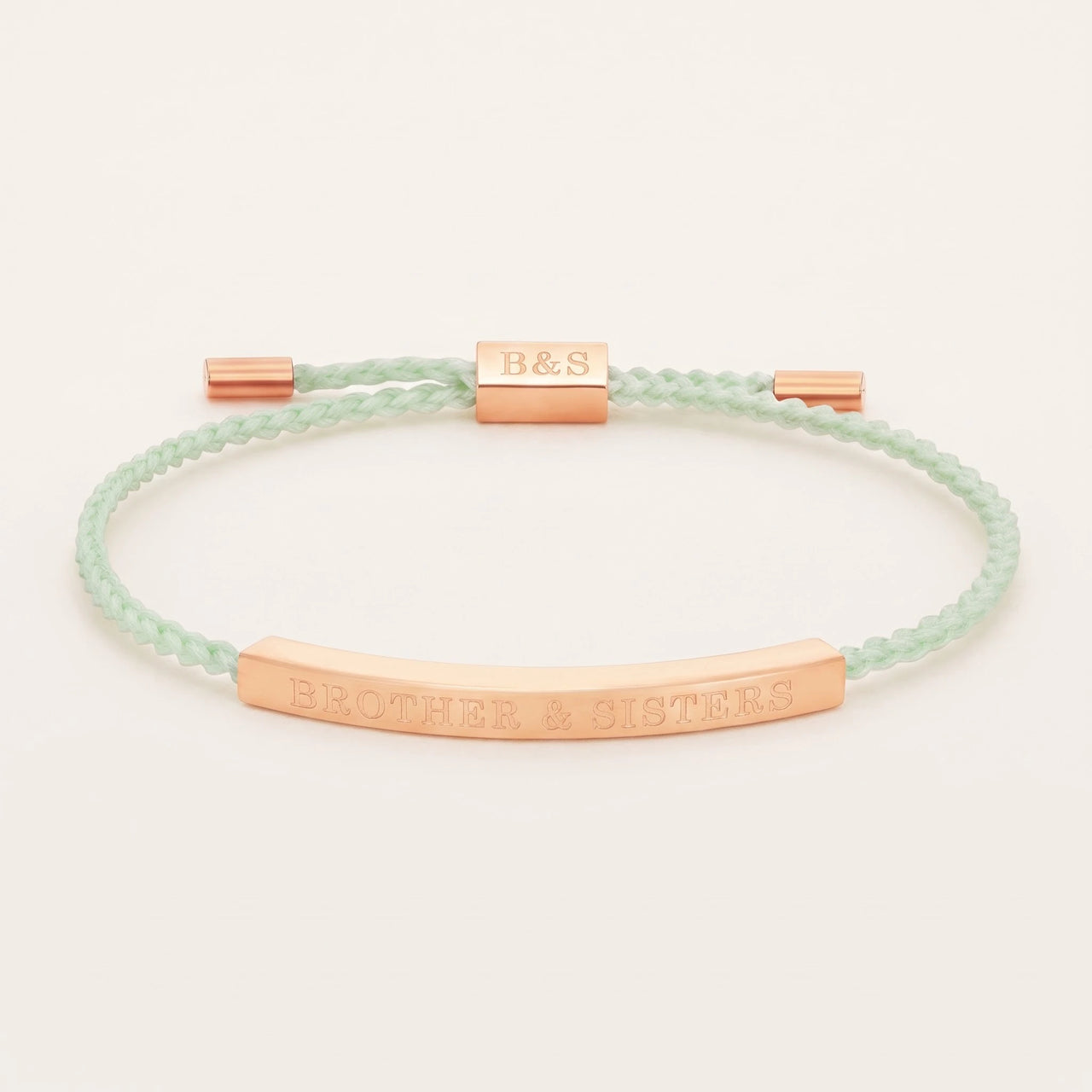 Adjustable bracelet — product photo on a white background, rose gold | SKU: lanature-rg