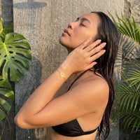 Thumbnail for Earth bracelet — worn in the shower, waterproof, gold | SKU: 22665062-gold