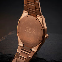 Thumbnail for Royal men's watch, case back view – Brother & Sisters (SKU 01122019-royal)