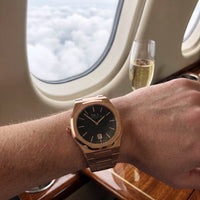 Thumbnail for Royal men's watch worn on a man's wrist – Brother & Sisters (SKU 01122019-royal)