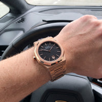 Thumbnail for Royal men's watch worn on a man's wrist – Brother & Sisters (SKU 01122019-royal)