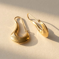 Thumbnail for Sculpted Crescent Drops in Gold, product photo | SKU: 41008-gold