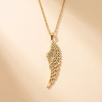 Thumbnail for Single Wing Pendant Necklace, gold | SKU: 42003-gold